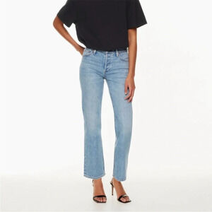 Aritzia Denim Forum The Arlo Lo-Rise Straight Jean Size 28 B36